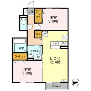 エストレーラⅠ【1階】の間取り