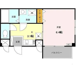 クレアール【1階】の間取り