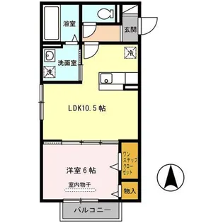 グレイスワン【2階】の間取り