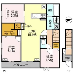 シエル コート【2階】の間取り