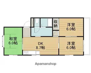 オオニシハイツ【1階】の間取り