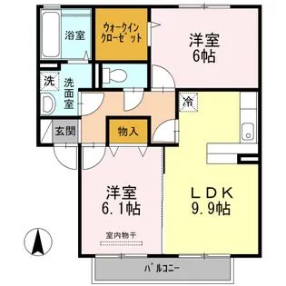 プリマベーラ【202号室】の間取り