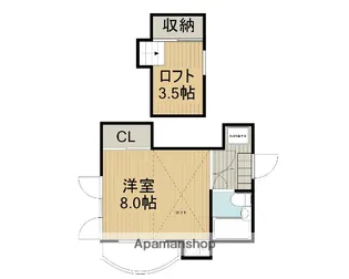 松本ハイツ【2階】の間取り