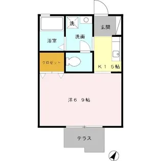 Sパセオ【1階】の間取り