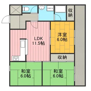 シャトー浅田【3階】の間取り