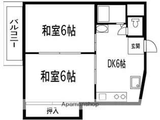 クリーク大桐【1階】の間取り