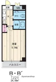 メゾン・ド・ヴィレ 城東【4階】の間取り