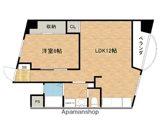 マルビシマンション【3階】の間取り