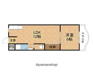 和ハイツⅢ【3階】の間取り
