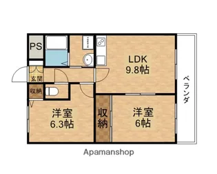 パークサイドテラス【1階】の間取り