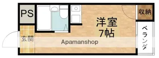 アリスト豊新【5階】の間取り