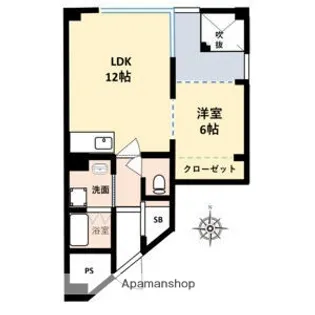 三恵上新庄ハイツ【4階】の間取り