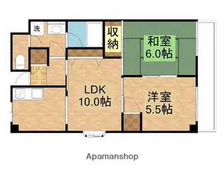 アローウィング栄光【2階】の間取り