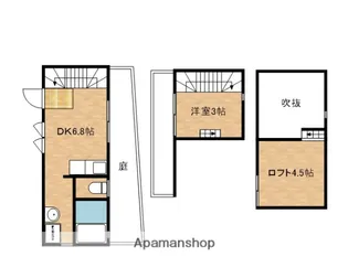ハーミッツ・セル大桐【1階】の間取り