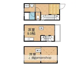 ハーミッツ・セル大桐【1階】の間取り