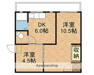 畑中マンション【4階】の間取り