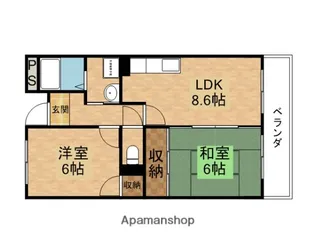 エトワール上新庄【7階】の間取り