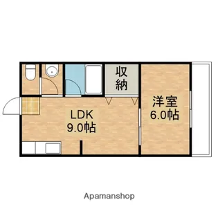 マキノハイツ【1階】の間取り
