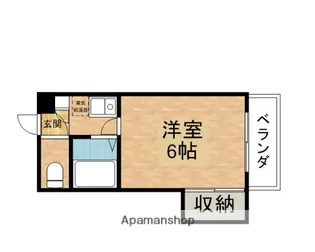 豊里芙蓉ハイツ【4階】の間取り