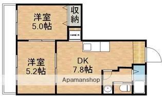 マンション華【3階】の間取り