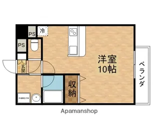 パレス東洋豊里2号館【5階】の間取り