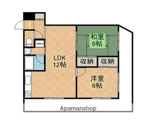 パティオス豊里館【6階】の間取り