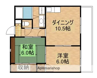 ウノディアマンテ【1階】の間取り