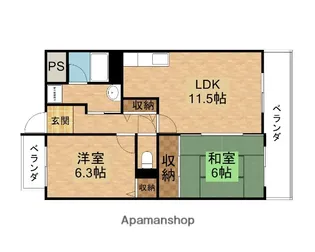 エスパシオ上新庄【2階】の間取り