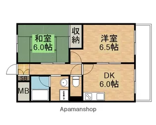 サンピアふじ【3階】の間取り