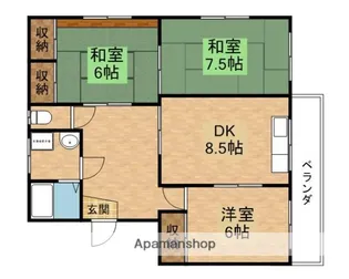 バビロン小松【2階】の間取り