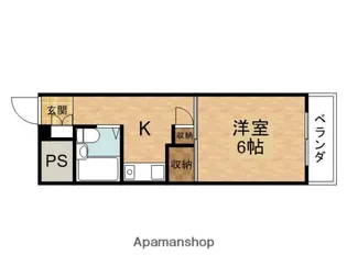 第8シンワマンション【1階】の間取り