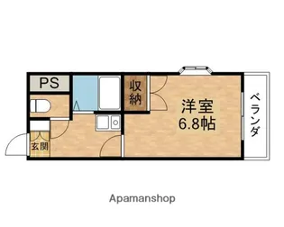 豊新芙蓉ハイツ【3階】の間取り