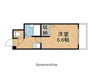 1Kの間取り画像