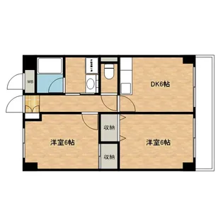 第12高光マンション【3階】の間取り