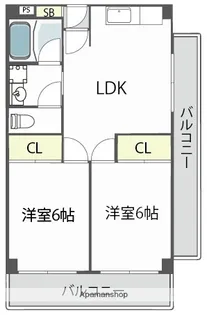 シャトー玉川第一【4階】の間取り