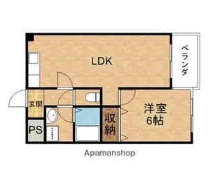 レクシア上新庄【1階】の間取り