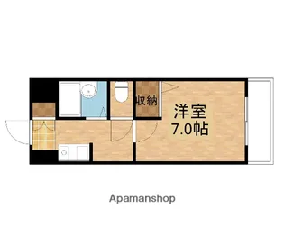 1Kの間取り画像