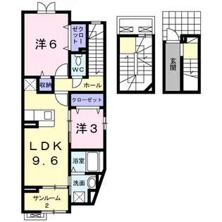 グランデージ【3階】の間取り