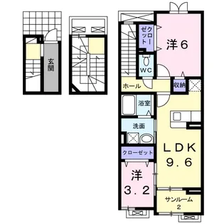 グランデージ【3階】の間取り