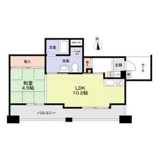 ロハス江坂【10階】の間取り