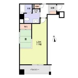 ロハス江坂【7階】の間取り