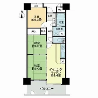 ライオンズマンション新大阪第6【12階】の間取り