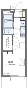 レオパレスアーク姫島【1階】の間取り