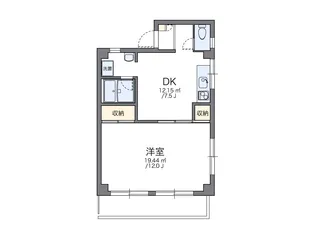 レオパレス康徳ハイツ【2階】の間取り
