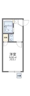 レオパレス佃【1階】の間取り