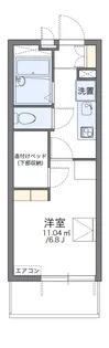 レオパレスレヴェルベールV【1階】の間取り