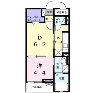 グランシャリオ・Ⅱ【2階】の間取り