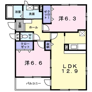 パルレジデンス【2階】の間取り