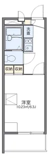 レオパレスドミール【1階】の間取り