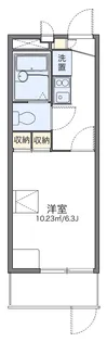 レオパレスドミール【1階】の間取り